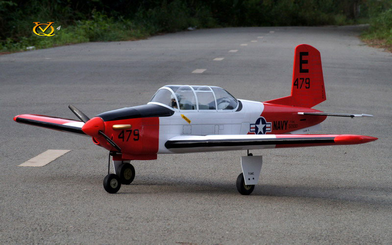 UC Model Airplane Plans : T-34 MENTOR 49"ws 1/8 Scale for .40-.60ci Musciano 